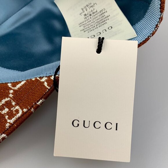 NWT Gucci Interlocking GG Brown Velvet Baseball Hat size L